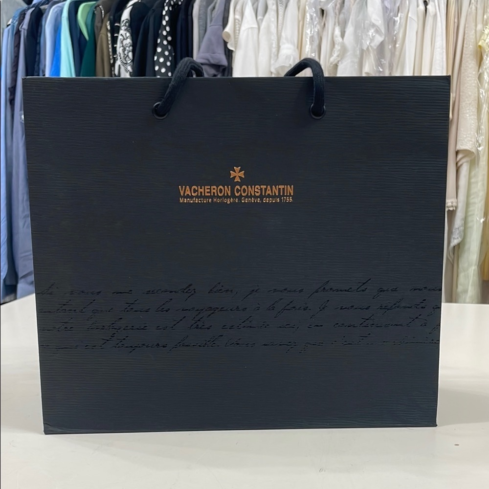 Vacheron Constantin Black and Gold Bag